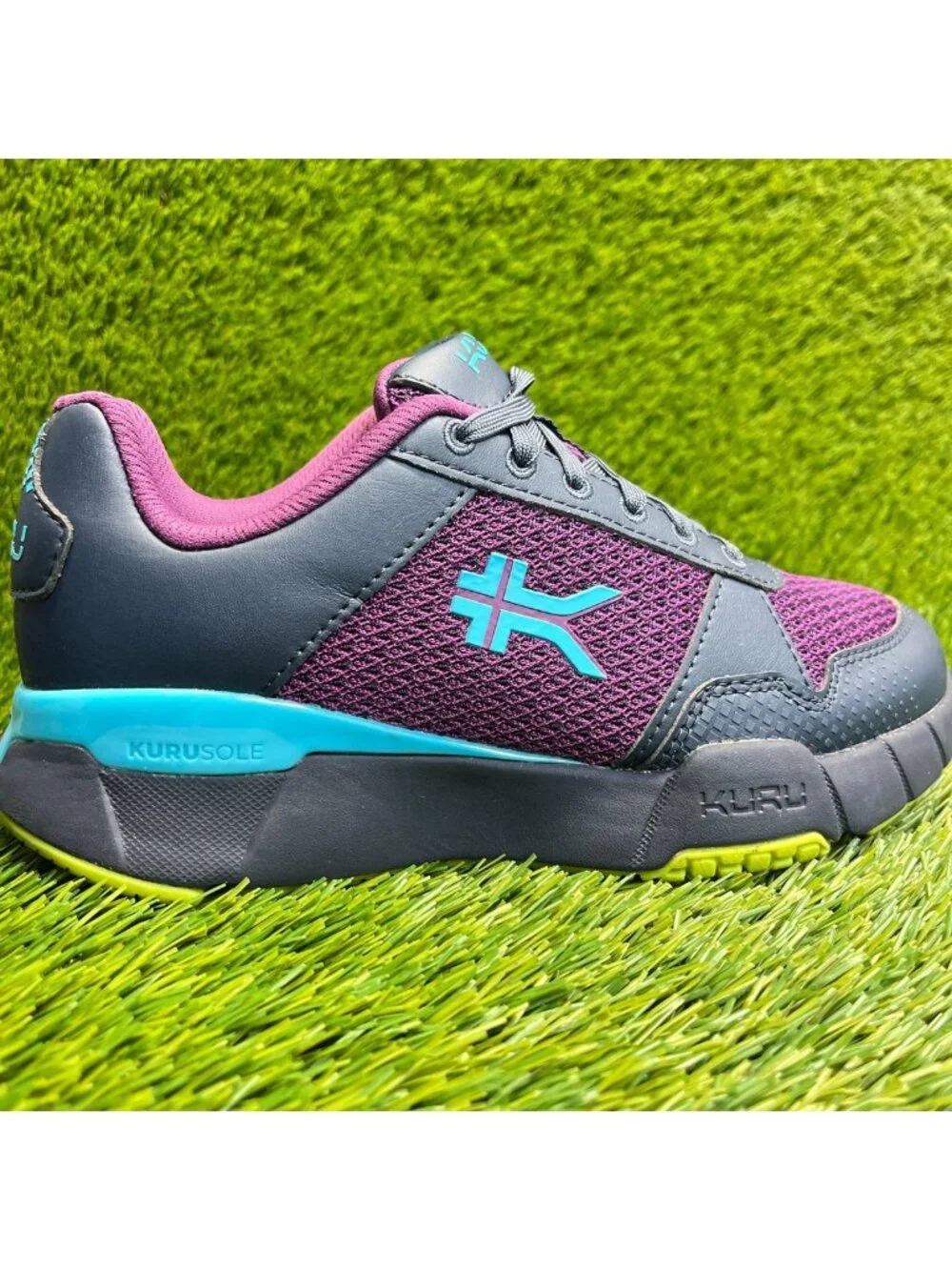 Kuru Quantum 2.0 Womens Size 5.5D Purple Blue Athletic Running Shoes Sneakers